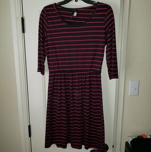 Women's Striped Dress - XL